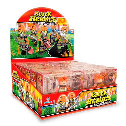 Block Heroes Missão Bombeiros Display BL595