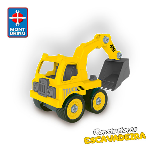 Blocos de Montar Construtores Escavadeira BM026