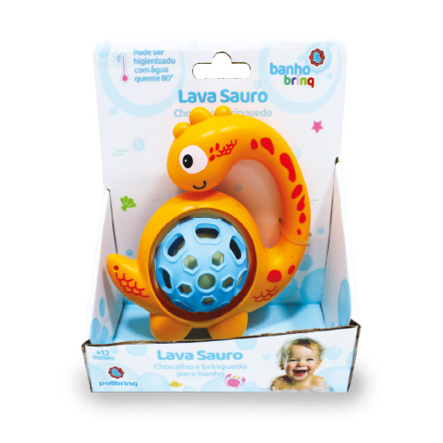Lava Sauro Chocalho Para Banho Embalagem BB3007