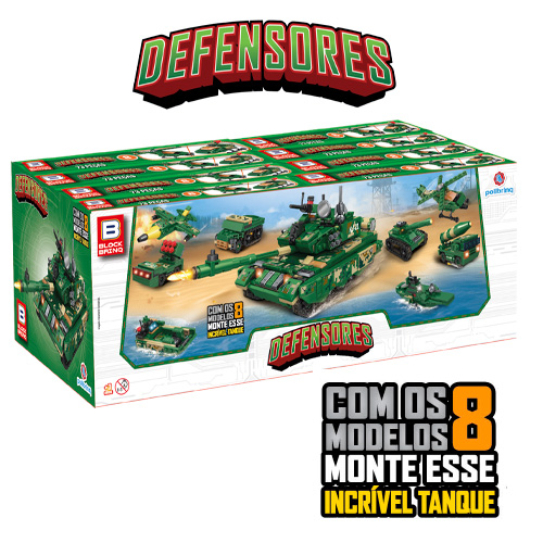 Blocos de Montar Defendores Display BM034